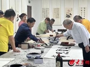 民盟东营市委会举办“榜书传精神 文化润东营”