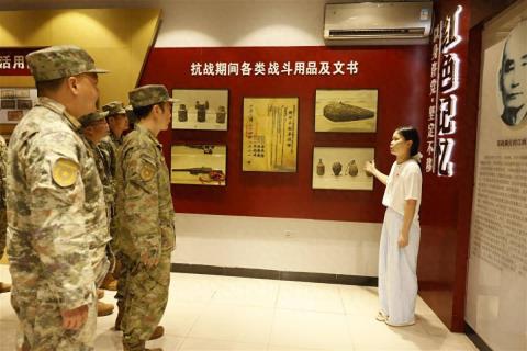 走进抗战遗址，仙桃市人武部开展主题党日活动