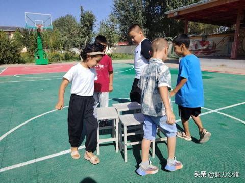 海楼镇喀什巴格村开展青少年趣味游戏活动