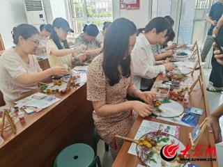 政企联动赋新能 辽源路街道团扇制作活动让传统文化“活”起来
