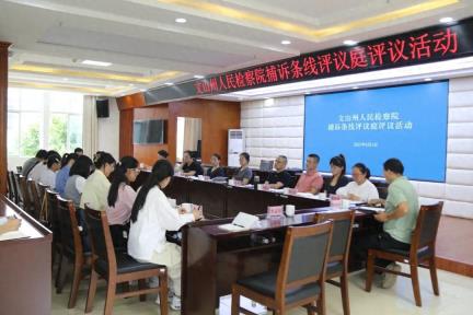 文山州人民检察院捕诉条线片区评议庭活动在广南举行