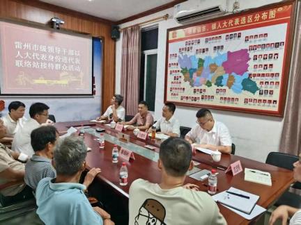 雷州法院院长前往杨家镇开展人大代表进代表联络站接待群众活动