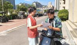 济宁高新区洸河街道阳光社区开展交通安全进社区宣传活动