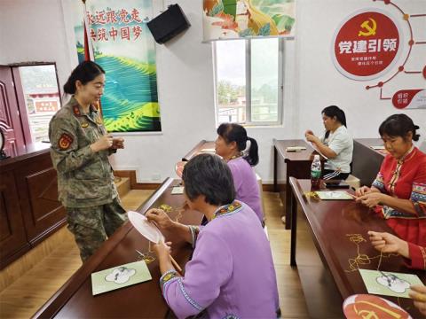 军民同心绣振兴！清远非遗艺术助力“百千万工程”活动走进连山太保