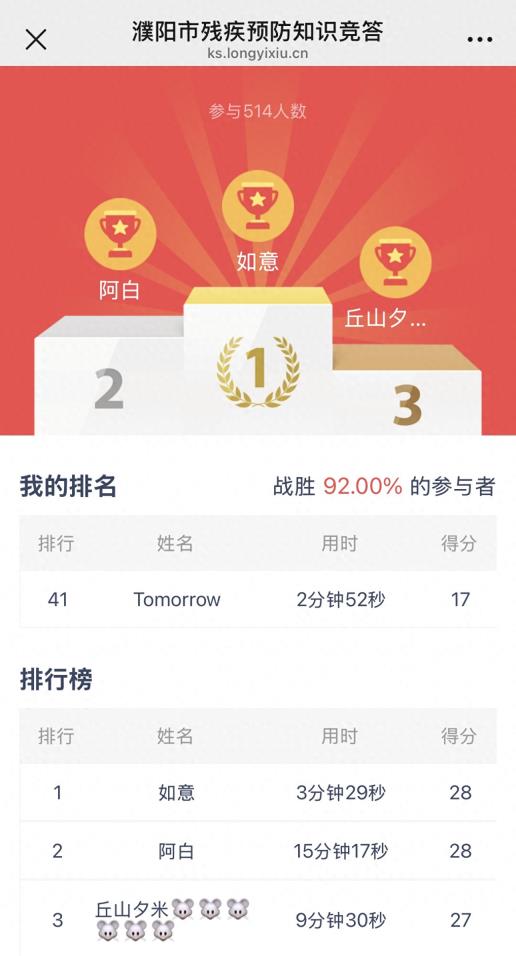 濮阳市积极开展第九次全国残疾预防日宣传教育活动