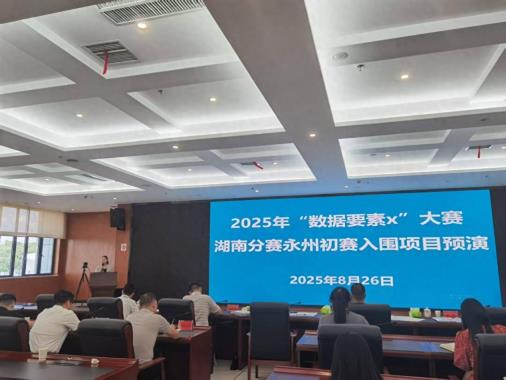 2025年“数据要素×”大赛湖南分赛永州初赛入围项目预演活动成功举办