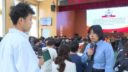 为校园注入法治青春力量 甘肃省青年普法志愿者红色法治文化河西行（金昌站）活动走进永昌