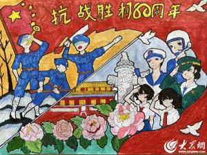 潍坊昌邑文山中学开展“心系国防，强国有我”主题绘画活动