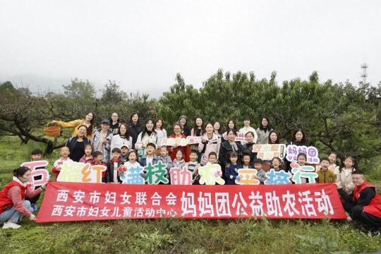 西安市妇女儿童活动中心“双赋能·共助农”妈妈团公益助农活动走进临潼区