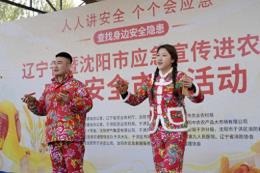 大集秒变课堂 沈阳应急安全流动宣传队开展“进农村”活动